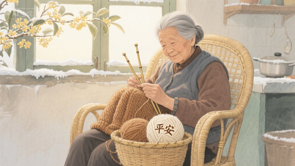 岁月织就的暖巢：当晨光轻抚银发