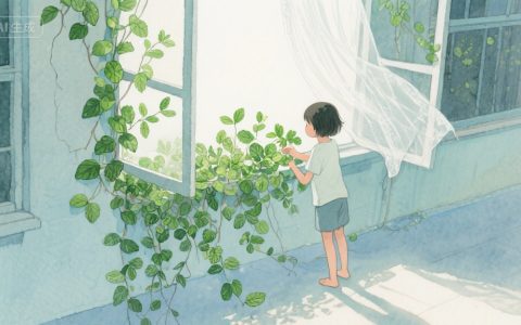 绿意缝补的时光里，每株植物都藏着温柔的絮语