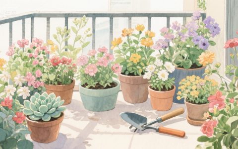 阳台小花园里藏着的快乐，每朵花都是生活的小惊喜