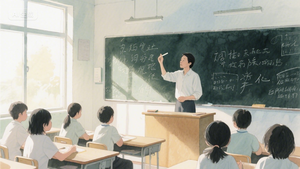 粉笔灰里长出的春天