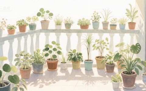 阳台小天地里的植物江湖，每棵都藏着可爱小心思