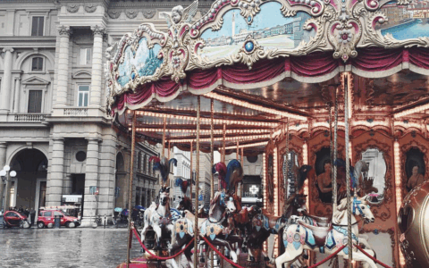 旋转木马背后的秘密：揭开向心加速度的面纱